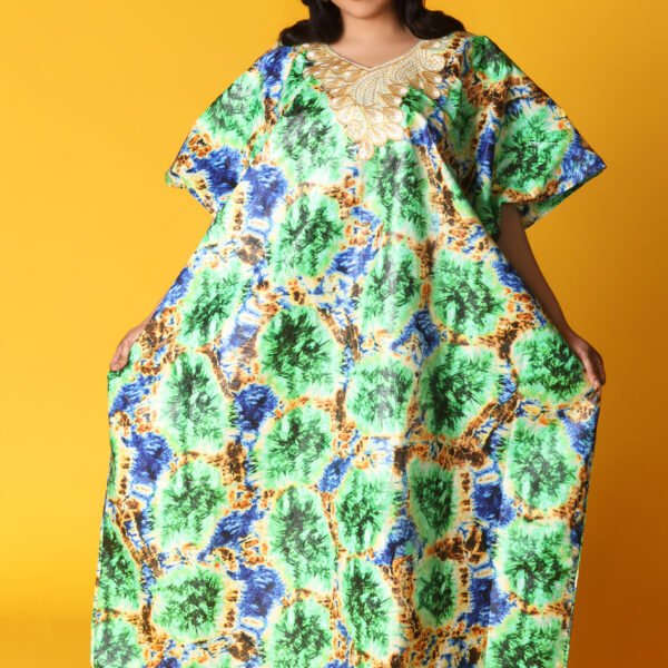 Women Green&Blue Kampala VIP Boubou