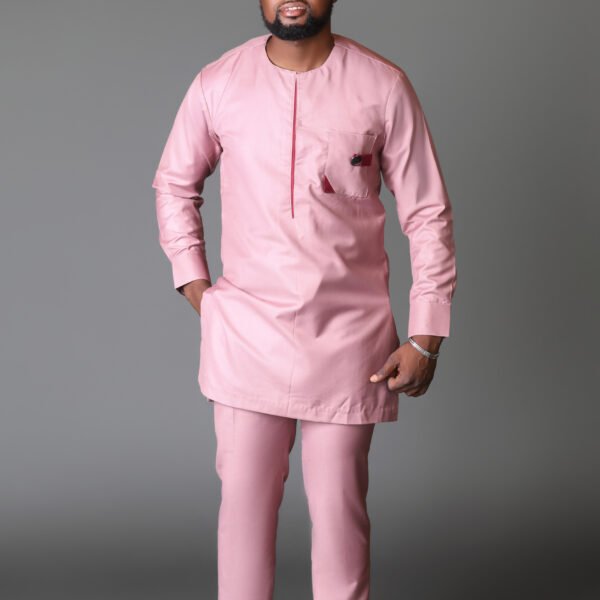 Salmon Pink Men Good Luck