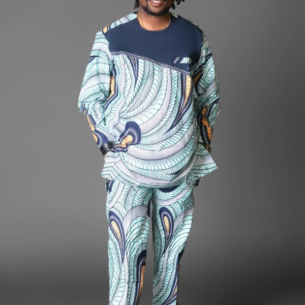 Men Green Super Wax Vlisco